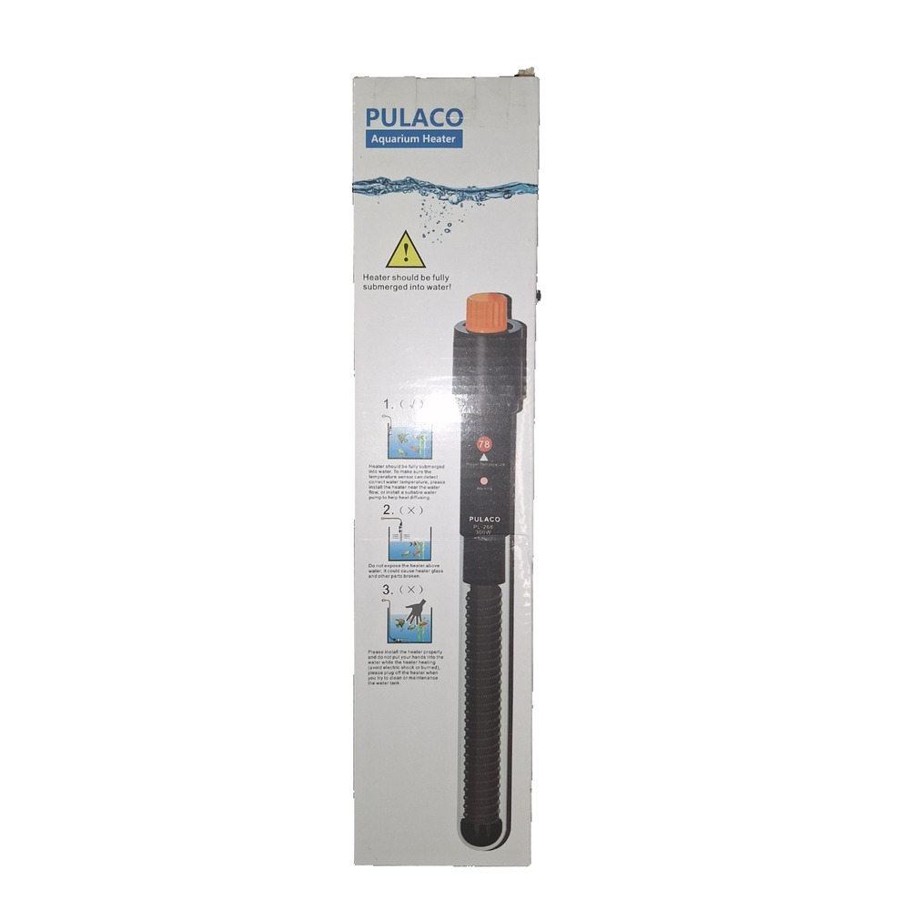 Pulaco Submersible Aquarium Heater #PL-268 300W 110/120V/60Hz